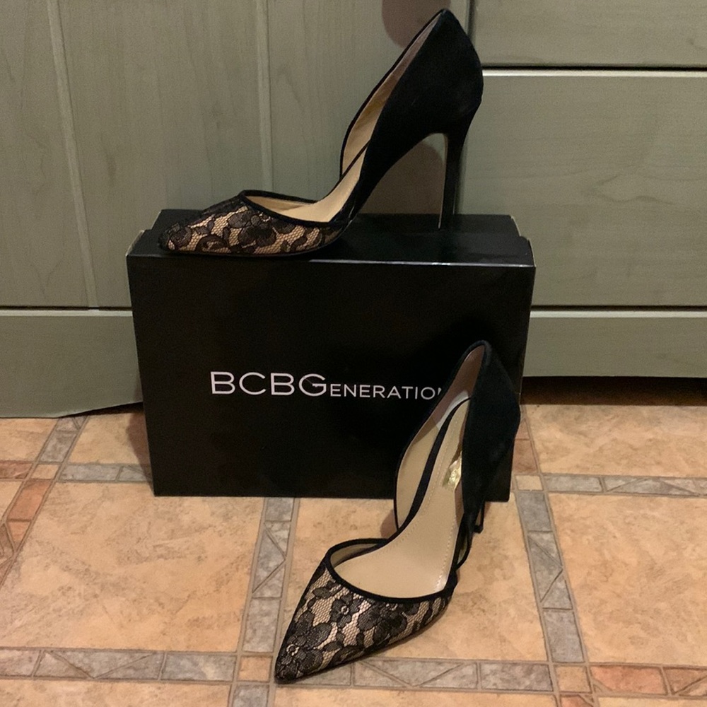 BCBG Suede Heels